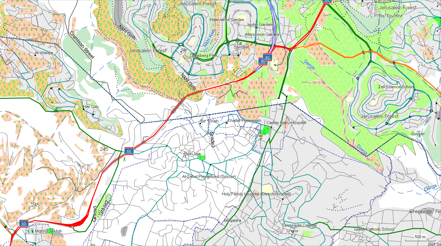 Mapa según codificación