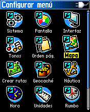 Entrar en configuración del mapa en Legend HCx