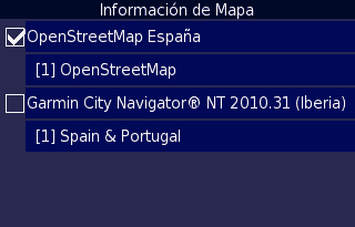 Activar el mapa en nüvi